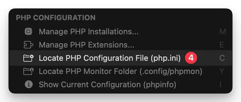PHP Monitor: Locate PHP Configuration File