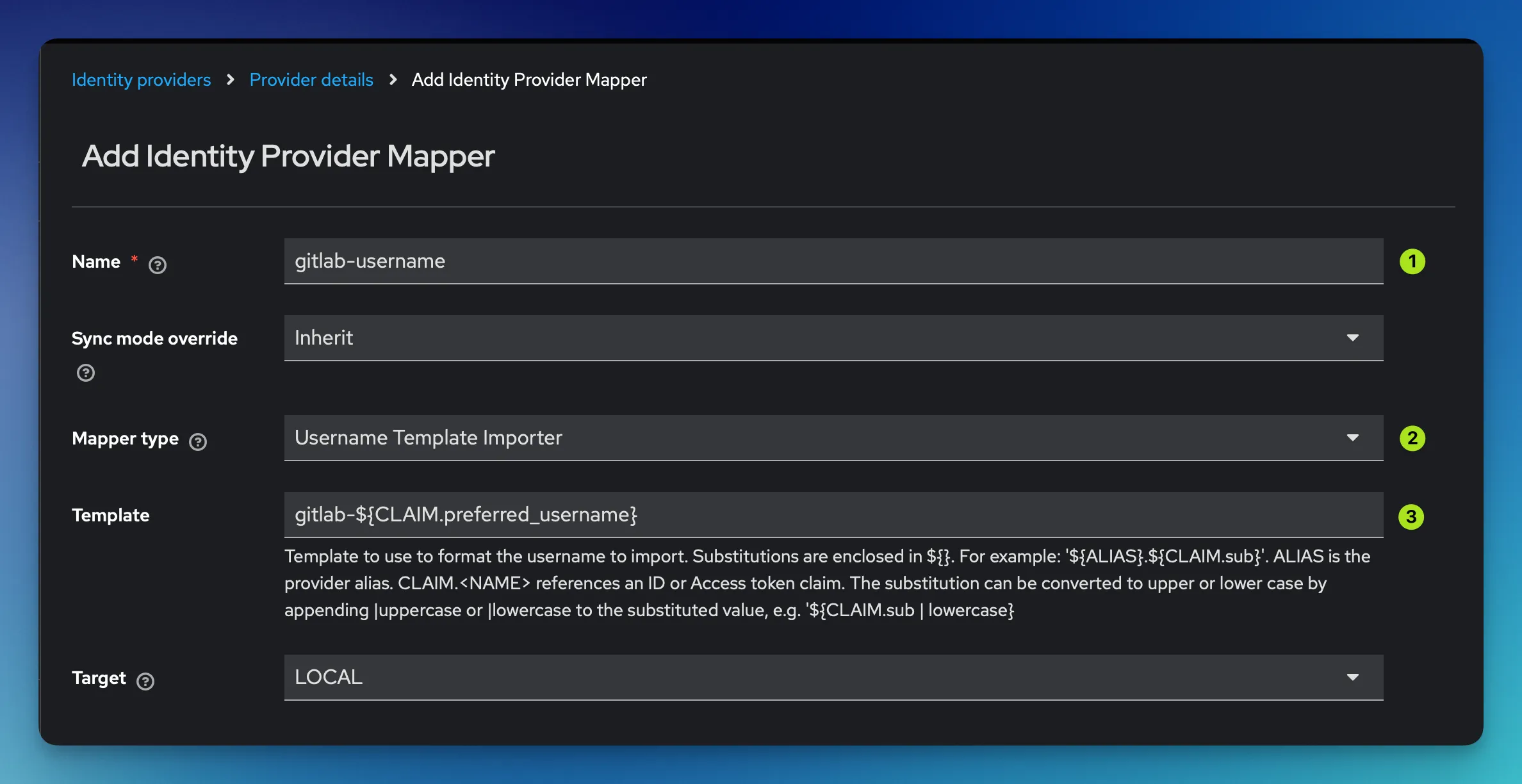 Add a username mapper in Keycloak